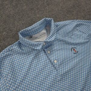 Under Armour Polo Shirt Mens XL Blue Playoff Harbour Town Golf Performance